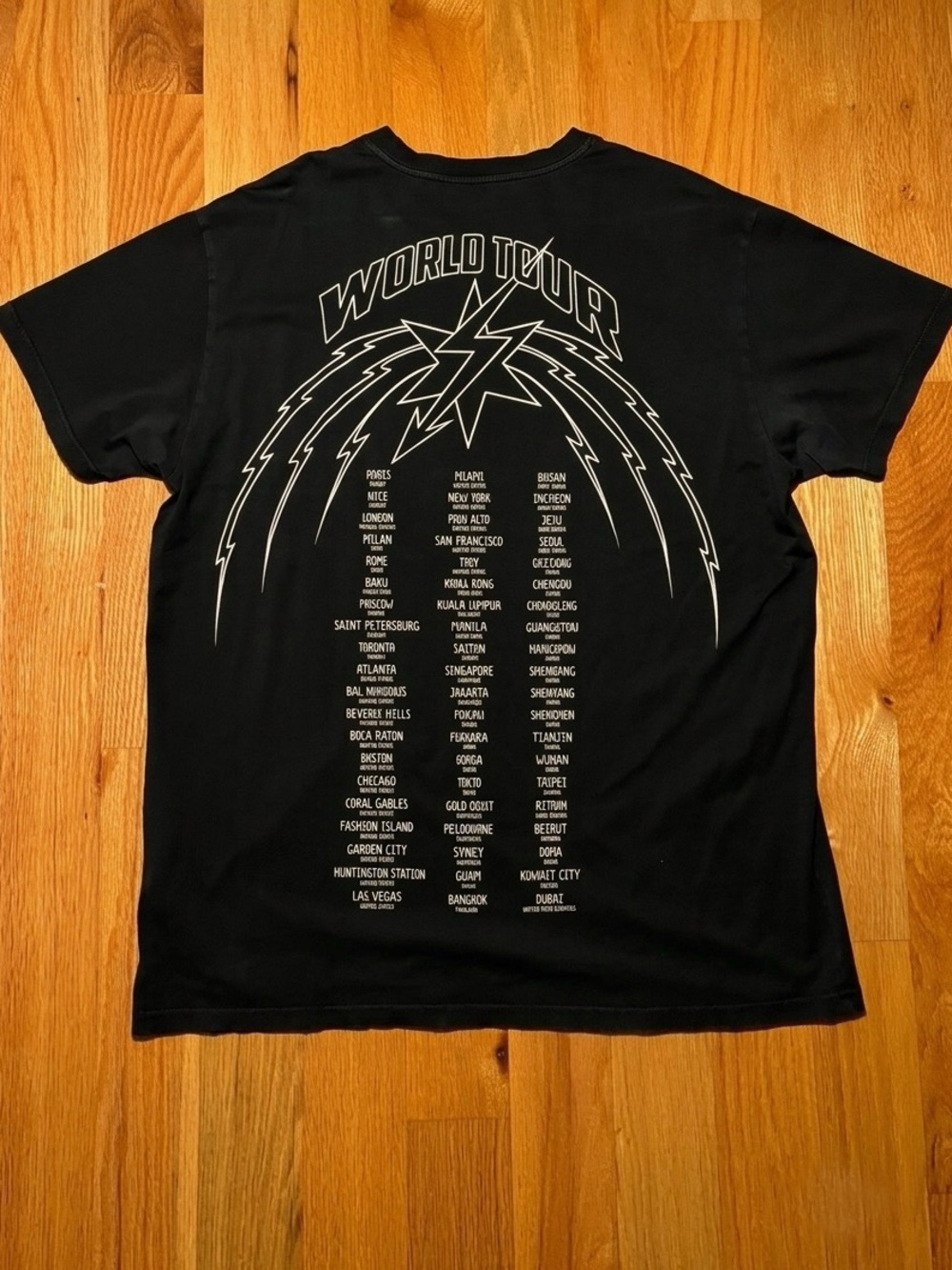 Givenchy World Tour Oversized Distressed Tshirt